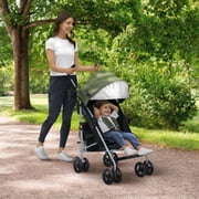 Jeep TurboGlyde Plus Stroller by Delta Children - Lightweight Travel Stroller Only Weighs 13.7 Pounds, Olive Green