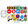 thumbnail image 2 of Transportation Theme Traffic Rule Signs Wall Stickers (17 Pack), 2 of 9