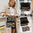 thumbnail image 4 of Pzuqiu Eagle Flower Crossbody Bags for Women Leather Vintage Functional Lightness Leather Quilted Shoulder Bag with Chain Strap Fashion Versatile for Teen Girls-Women, 4 of 7
