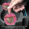 thumbnail image 3 of Thirstystone "Pink Sloth" Single Absorbent Stone Car Coaster, 3 of 6
