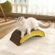thumbnail image 5 of Alfombra rascadora para gatos, cama de cartón, juguete interactivo, duradera, rascador para gatos Amarillo S, 5 of 9