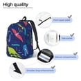 thumbnail image 5 of Balery Dinosaurs Vintage Canvas Backpack for Men and Women - Large Capacity, Durable Travel Laptop Bag for School, Work, Hiking, and Outdoor Activities, 5 of 7