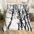 thumbnail image 1 of Tree Branch Duvet Cover Toddler Abstract Ink Bedding Set Abstract Plant Art Work Botanical Comforter Cover For Men Japanese Modern Geometric Simple Black White Room decor Quilt Cover（No Comforter）, 1 of 5