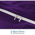 thumbnail image 5 of VEGAS HOTEL COLLECTION Classic Egyptian Cotton 1-Piece Duvet Cover { Zippered Closure } 1000 Thread Count- Fabulous Solid Looking Color Purple - Oversized Queen Size, 5 of 7