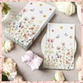 thumbnail image 6 of 200 Pcs Floral Disposable Hand Towels for Bathroom Spring Floral Guest Napkins 2 Ply Flowers Bathroom Guest Towel Napkins Spring Disposable Guests for Birthday Holiday Tea Dinner Party, 6 of 13