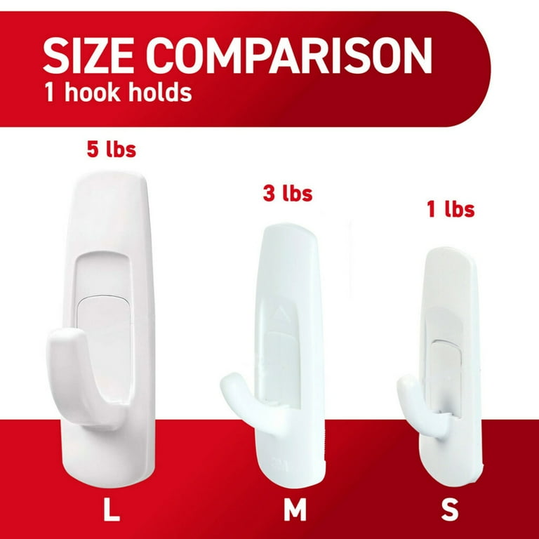Command Utility Hooks, Small, White, 14 Hooks, 28 Strips Command Utility Hooks, Small, White, 14 Hooks, 28 Strips