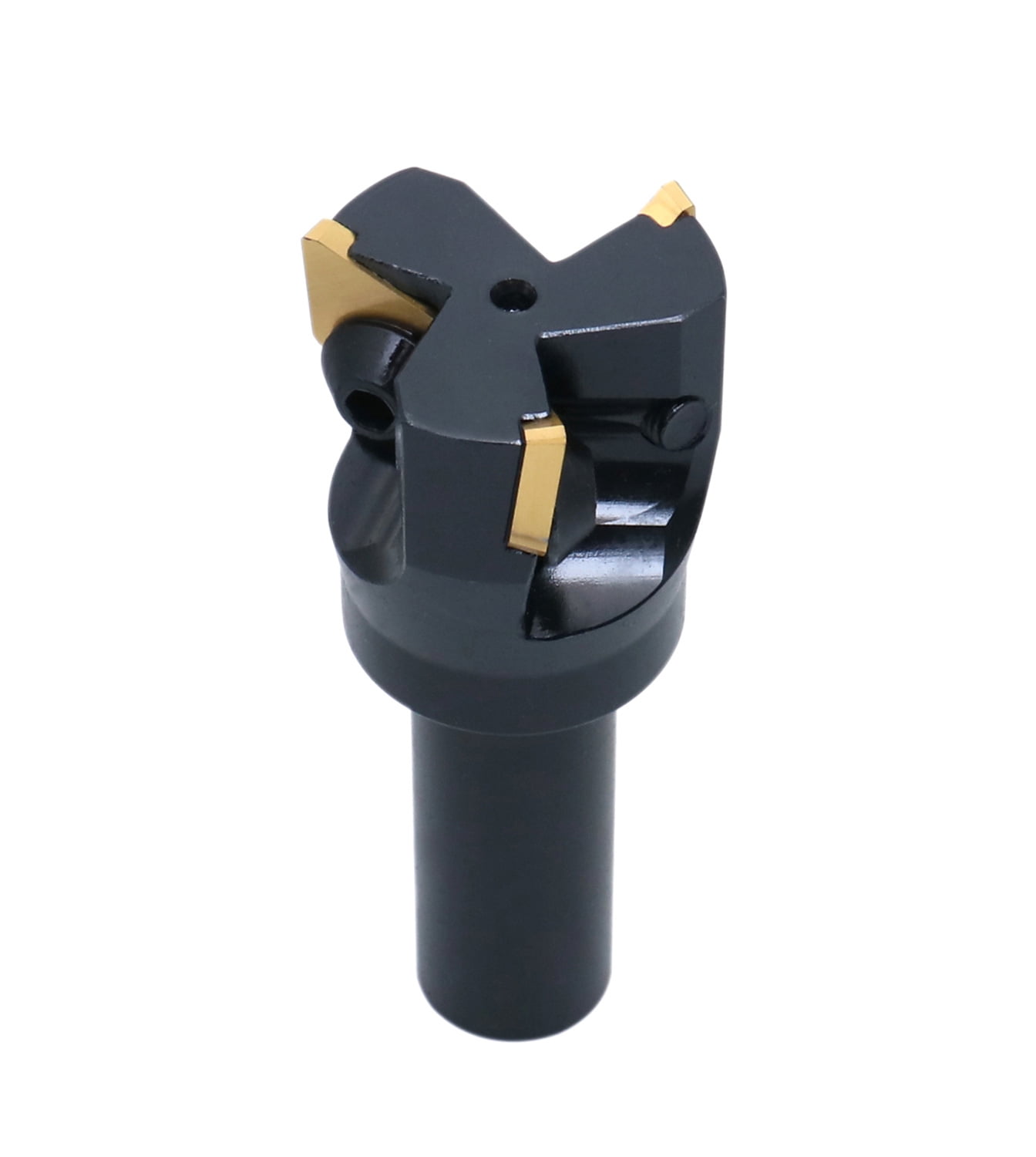 Accusize Indexable End Mill with 3 Pcs Tpg32 Carbide Inserts, 1-1/2'' Cutting Diameter, 3/4'' Straight Shank, 0046-0913