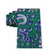 thumbnail image 2 of TOMMY HILFIGER Mens Green Paisley Slim Neck Tie, 2 of 3