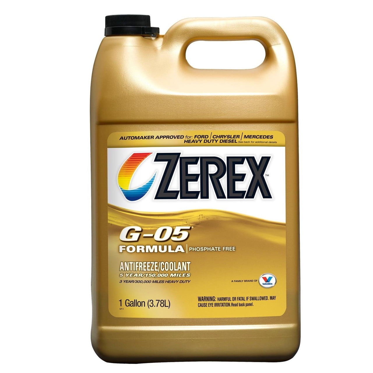 Zerex Engine Coolant ZXG051 G-05; Concentrate; Yellow; 1 Gallon