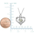 thumbnail image 2 of Sterling Silver Heart Shape Gemstone October Birthstone Necklace, 18", 2 of 2