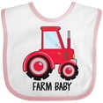 thumbnail image 3 of Inktastic Farming Red Tractor Farm Baby Boys or Girls Baby Bib, 3 of 4