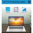 thumbnail image 2 of HP 2024 17 Business Laptop with Microsoft Office Lifetime License, 17.3" FHD IPS Screen, Intel 6-Core i3-1215U, 16GB RAM, 512GB SSD, Intel UHD Graphics, Anti-Glare, HD Camera, Win 11 Home, 2 of 5