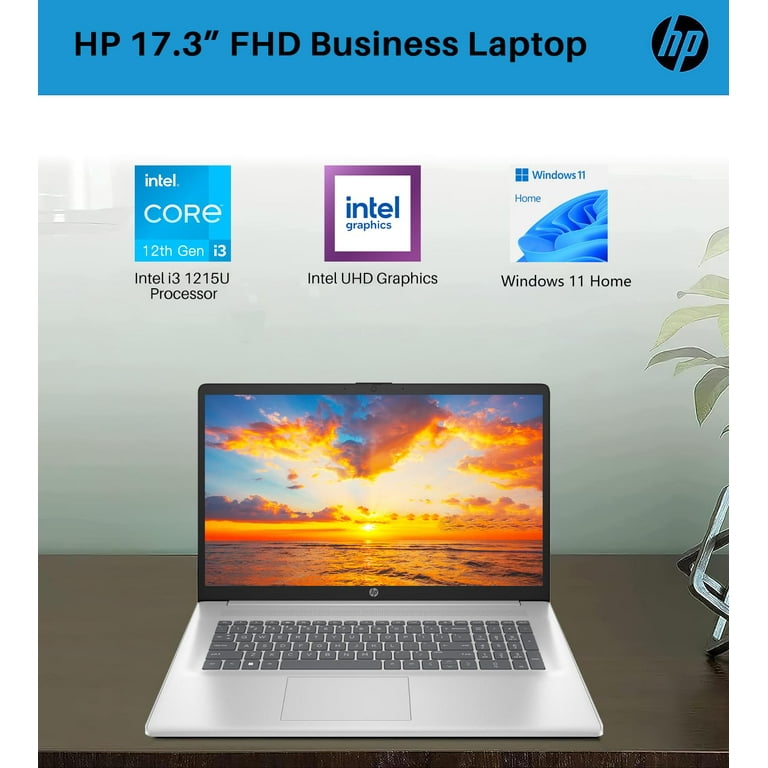 HP 2024 17 Business Laptop with Microsoft Office Lifetime License