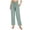 *Green, variant on Women's High Waist Drawstring Wide Leg Pants ,Straight Leg Elastic Waisted Stretch Casual Pants Purple,Womens Plus L
