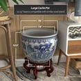 thumbnail image 4 of Red Lantern 16" Ladies Blue & White Porcelain Fishbowl Planter, 4 of 6