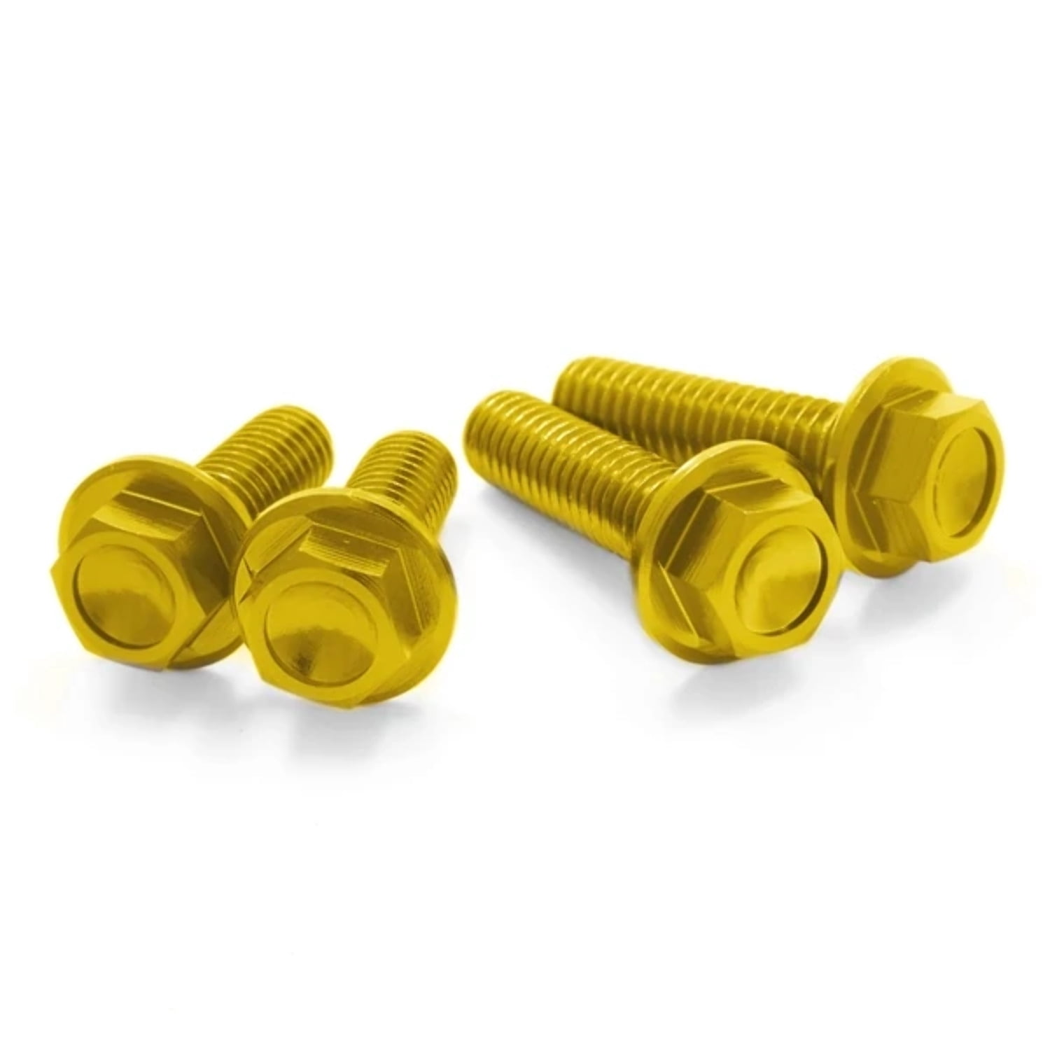 4/Pc Drc Aluminum M6 Flange Bolts 16Mm Ti-Color