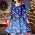 thumbnail image 2 of LUOGENLI Dresses for Girls 14-16 for Kids Toddler Girls Christmas Trees Deer Print Christmas Long Sleeve Party Princess Dress Girls Dresses 10-12 White Girls Dresses Blue 10-13 Years, 2 of 5