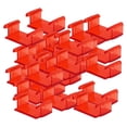 thumbnail image 2 of 30 piezas de fijador de vías de tren, accesorios de vías de tren, escena de pista, juguete educativo rojo, 2 of 9