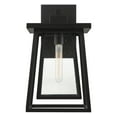 thumbnail image 3 of Denver 1-Light Outdoor Wall Lantern in Matte Black, 3 of 5
