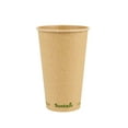 thumbnail image 6 of Sustain 16 oz Kraft Paper Coffee Cup - PLA Lining, Compostable, Single Wall - 3 1/2" x 3 1/2" x 5 1/2" - 50 count box, 6 of 11