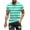 Mint Green T Shirts for Men, variant on Big and Tall Mens T Shirts M-5XL Plus Size Short Sleeve Crewneck Tees Shirt Casual Pullover Stripe Printed Comfort Basic Workout Tops