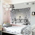 thumbnail image 3 of DaShan Winter Snowman Tapestry Wall Hanging,Christmas Backdrop for Bedroom Living Room Dorm,60"Wx50"L, 3 of 5
