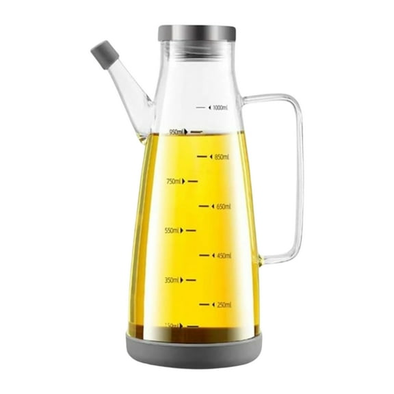 High Borosilicate Glass Oil Dispenser Drip Proof Pourer For Cooking Oil Soys Sauce Vinegar Easy Fill Cleaning