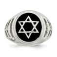thumbnail image 5 of Sterling Silver Antiqued Star of David Ring QR6831, 5 of 6