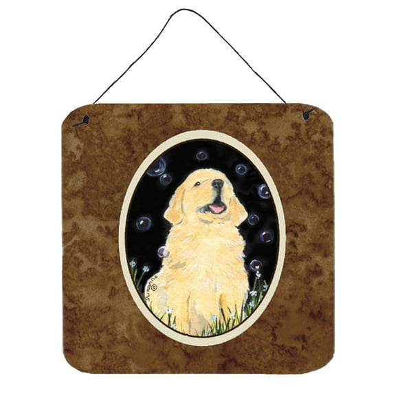 Caroline's Treasures SS8939DS66 Golden Retriever Wall or Door Hanging Prints, 6x6, multicolor