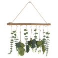 thumbnail image 1 of Decoración colgante de pared de eucalipto artificial, hojas de eucalipto falsas, vegetación rústica, colgante de pared de granja para boda B, 1 of 5