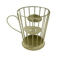 thumbnail image 2 of Cup Holder Mug Shape Coffee Pod Holders Storage Organizer for Counter Coffee Bar/ Coffee Pod Holder Gold, 2 of 2
