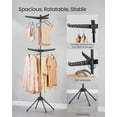 thumbnail image 4 of Tendedero SONGMICS, 191 cm, plegable, 6 brazos, acero inoxidable, 4 of 6