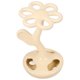 thumbnail image 5 of Soporte de cerámica floral para cepillos de dientes, 6 agujeros, para escritorio, baño, maquillaje, lápiz de cejas, organizador de cepillos de dientes, 5 of 7