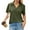 Army Green #012, variant on Womens Polo Shirts Short Sleeve V Neck Collared Golf Tops Summer Casual Business Office Work Blouses Blue M