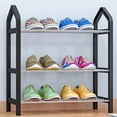thumbnail image 1 of Porte-chaussures en Métal Naturel Simple Cadre Principal de Rangement de Porte-Chaussures Multifonctions Étagère de Rangement, 1 of 6