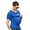 Royal Blue, variant on Mens Baby Carrier Shirt V Neck Short Sleeve T-Shirts for Men Skin to Skin T-Shirt with Pocket