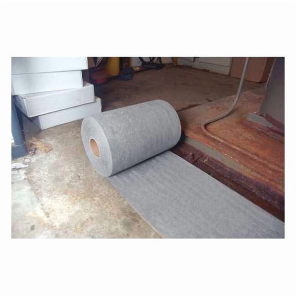 Sorbent Roll, 52 gal, 32 in x 150 ft, Universal, Gray, Polypropylene