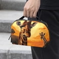 thumbnail image 2 of Deer Digital Storage Bag Pouch, Hard Drive Bag, Laptop Cord Organizer, Cable Organizer, Oxford Fabric Waterproof Electronics Travel Case - 5.9x9.44x3.14 in., 2 of 6