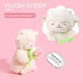 thumbnail image 3 of Oveja blanca de peluche, suave y tierna, ideal como regalo de cumpleaños o Navidad para niñas, 26 cm (10,24 pulgadas), ideal para decorar el hogar y la oficina., 3 of 5