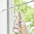 thumbnail image 1 of （white）Spring Tension Rods Tension Curtain Rods No Drilling, Adjustable Spring Loaded Tension Rod, Short Shower Curtain Rod, 1 of 5