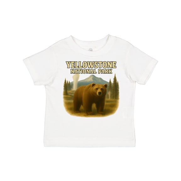 Inktastic Yellowstone National Park Bear Art Boys or Girls Toddler T-Shirt