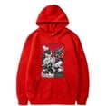 thumbnail image 1 of Baki Hanma Boxing Chandails à Capuchon Nouveau Logo Merch Imprimé à Capuche Cosplay Femmes Hommes Mode Décontractée Mode Urbaine Chandails en Molleton,L,Rouge, 1 of 3
