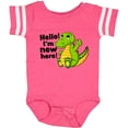 thumbnail image 3 of Inktastic Hello I'm New Here with Cute Baby Alligator Boys or Girls Baby Bodysuit, 3 of 5
