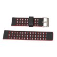 thumbnail image 2 of Leather Watch Strap, Smartwatch Leather Band Healthy Perfect Fit Comfortable  For Realme Watch 2 Black Red, 2 of 8