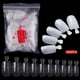 thumbnail image 5 of Uñas postizas de fáciles de recortar y Uñas de extensión Puntas cuadradas de uñas artificiales portátiles para fiestas Bodas Salón - transparente Salvador Uñas postizas, 5 of 9
