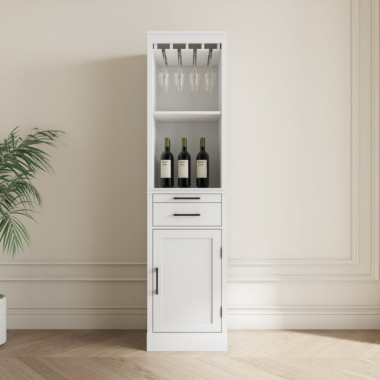 White bar cabinet with wine fridge hotsell