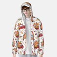 thumbnail image 2 of Rocae Watercolor Fall Breathable Sun Protection Hoodie Quick-Dry Lightweight Long Sleeve Hoodie Unisex Running Sports Shirt-XX-Large, 2 of 7