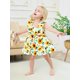 thumbnail image 3 of Vestido Renotemy, vestido de verano con gorro y girasoles amarillos para niña, 3 of 6