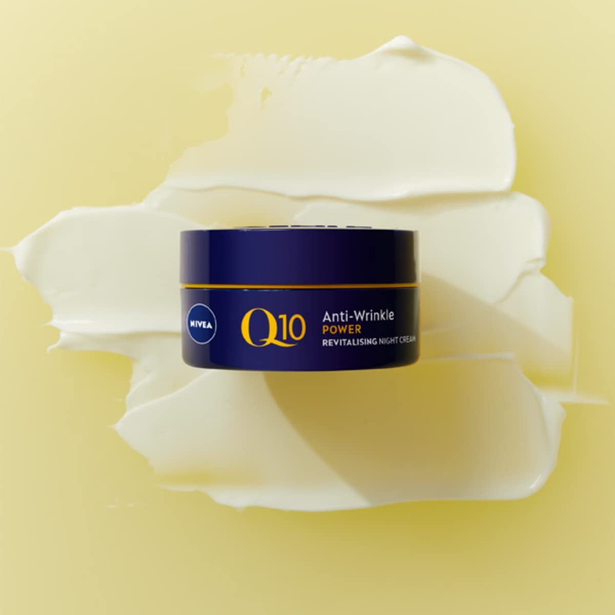 NIVEA Q10 Power Anti-Wrinkle Firming Night Cream (50 ml), Anti Ageing Cream Creatine and Q10, Nightly Moisturiser for Women, Reduce Appearance of Wrinkles