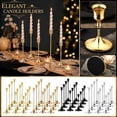 thumbnail image 2 of Black Candle Holders | Candle Holders for Table Centerpiece for Wedding Decorations, Black Home Decor for Party Table Decorations 12 Pack, 2 of 6